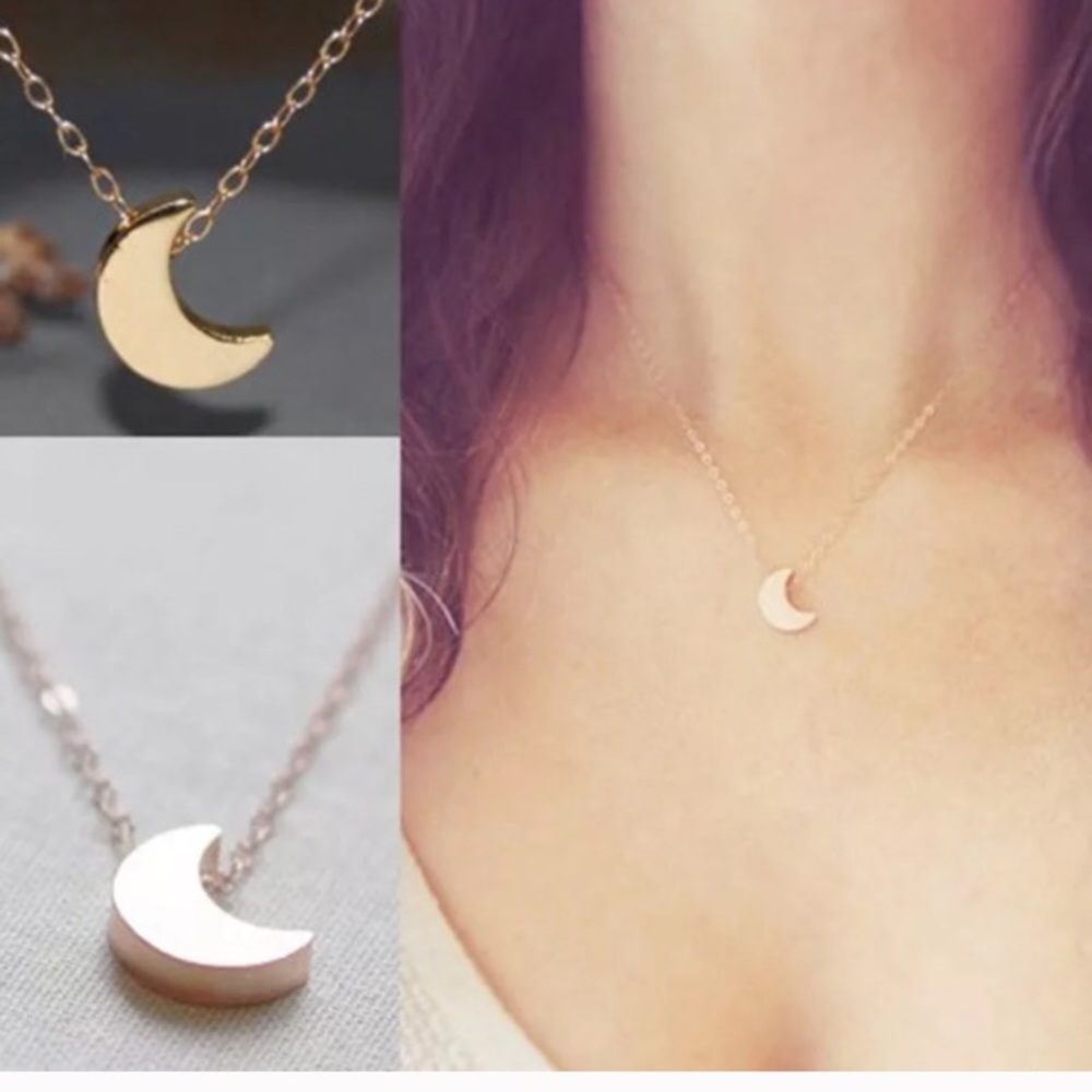 3 for $15 Moon crescent pendant necklace